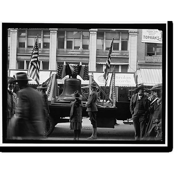 Historic Print, LIBERTY LOANS. LIBERTY BELL, REPLICA; 3RD LOAN DRIVE, 18" x 24"