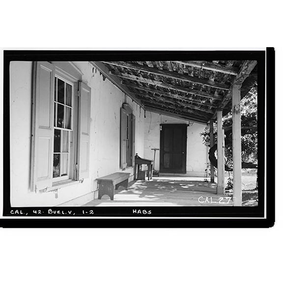 Historic Print, La Casa de Eduardo de la Cuesta, Highway 101, Buellton, Santa Barbara County, CA - 2, 18" x 24"