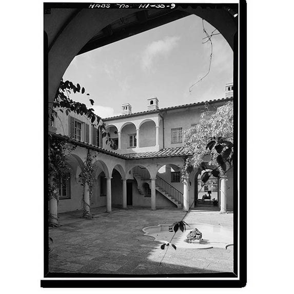 Historic Print, La Pietra, Poni Moi Road, Diamond Head, Honolulu, Honolulu County, HI - 9, 18" x 24"