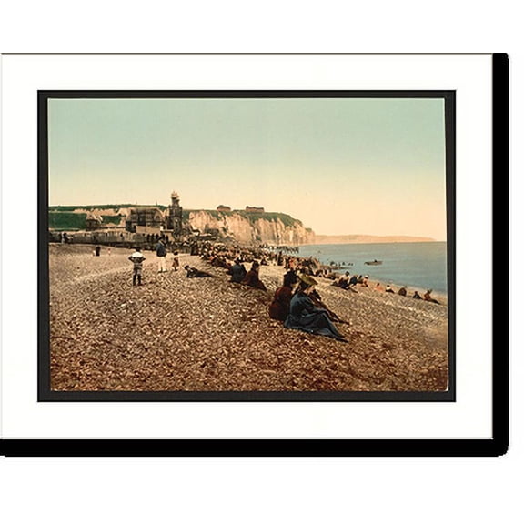 Historic Print, La plage et le casino Dieppe France, 18" x 24"