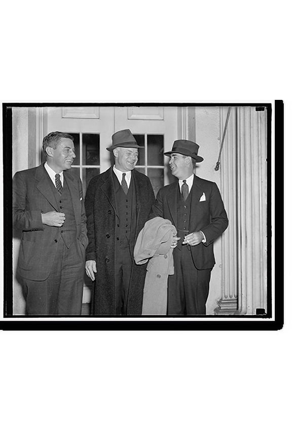 Historic Print, Labor Board reports to the President Washington, D.C., Nov. 2. Chairman Warren Madden, of the NLRB shown with other members of the Board after they reported to the Presi...18" x 24"