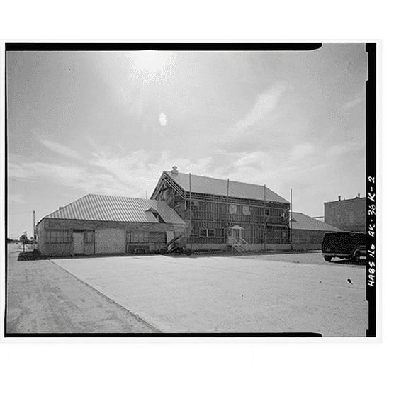 Historic Print, Ladd Field, Community Building, Fort Wainwright, Fairbanks, Fairbanks North Star Borough, AK - 2, 16" x 20"