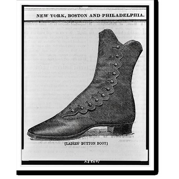 Historic Print, Ladies' button boot, 18" x 24"