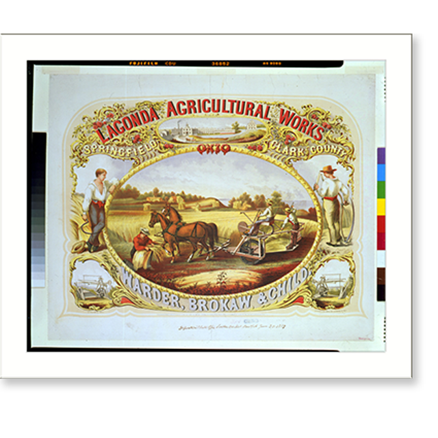 Historic Print, Lagonda Agricultural Works, Springfield, Clark County