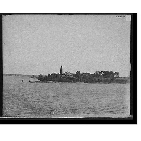 Historic Print, [Lake Champlain, N.Y., Crown Point Light], 18" x 24"
