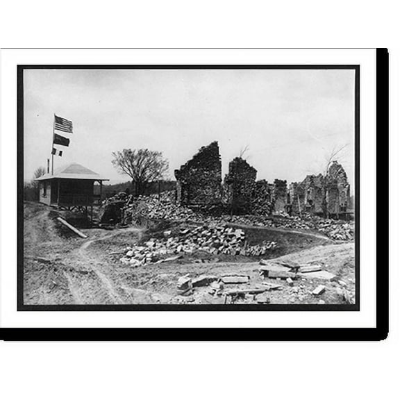 Historic Print, Lake Champlain Tercentenary celebration, July 4-9, 1909: Restoration of Fort Ticonderoga, 18" x 24"