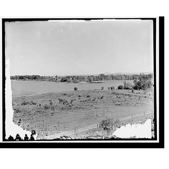 Historic Print, Lake Champlain from Fort Frederick, Crown Point, N.Y., 18" x 24"