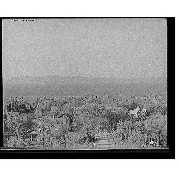 Historic Print, [Lake Champlain from University of Vermont grounds, Burlington, Vt.], 18" x 24"