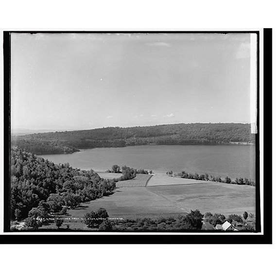 Historic Print, Lake Dunmore from the east, Green Mountains - 2, 16" x 20"