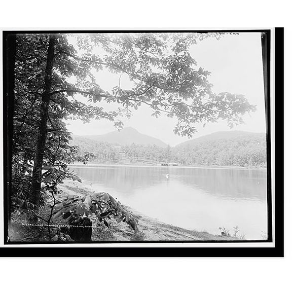 Historic Print, Lake Fairfield and Fairfield Inn, Sapphire, N.C., 16" x 20"
