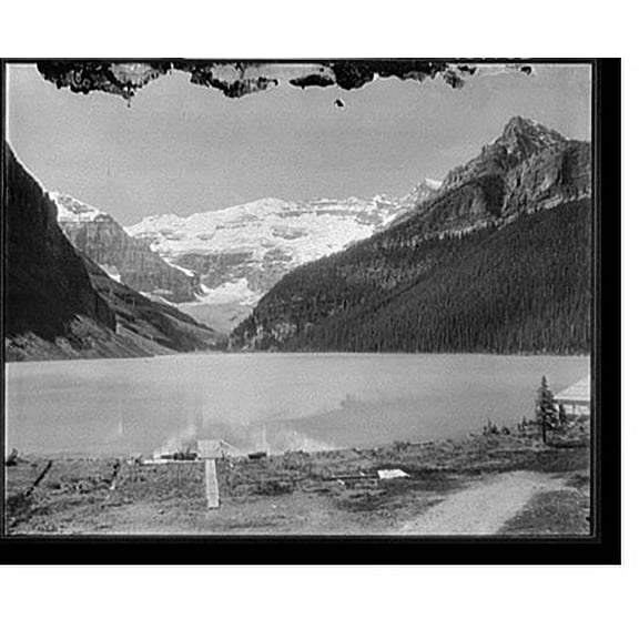 Historic Print, Lake Louise from chalet, Alberta - 4, 16" x 20"