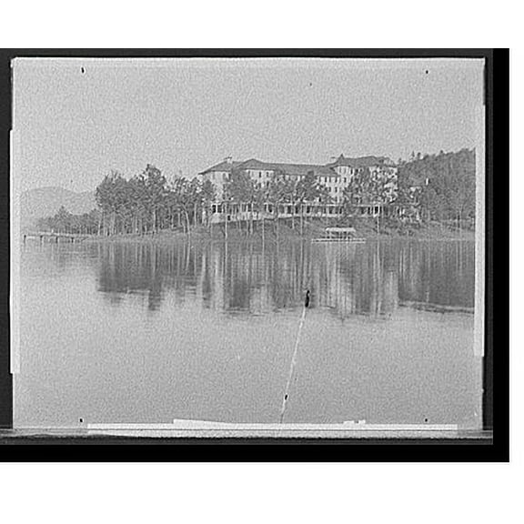 Historic Print, Lake Toxaway and Inn - 2, 18" x 24"