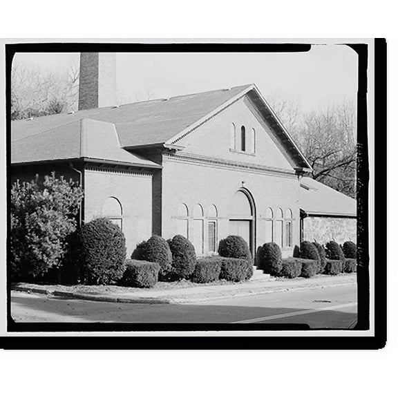 Historic Print, Lake Whitney Water Filtration Plant, Armory Street Pumphouse, North side of Armory Street between Edgehill Road & Whitney Avenue, Hamden, New Haven County, CT - 4, 18" x 24"