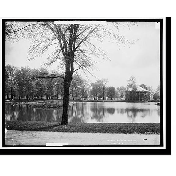 Historic Print, Lake in the park, Columbus, O[hio], 18" x 24"
