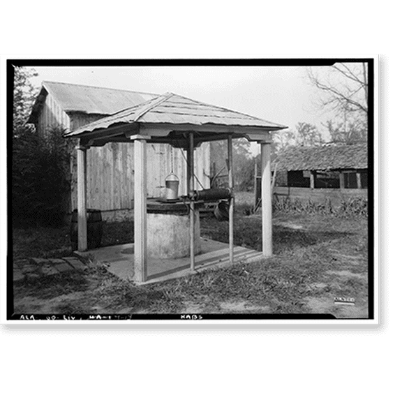 Historic Print, Lakewood, U.S. Highway 11 (Washington Street), Livingston, Sumter County, AL - 13, 16" x 20"