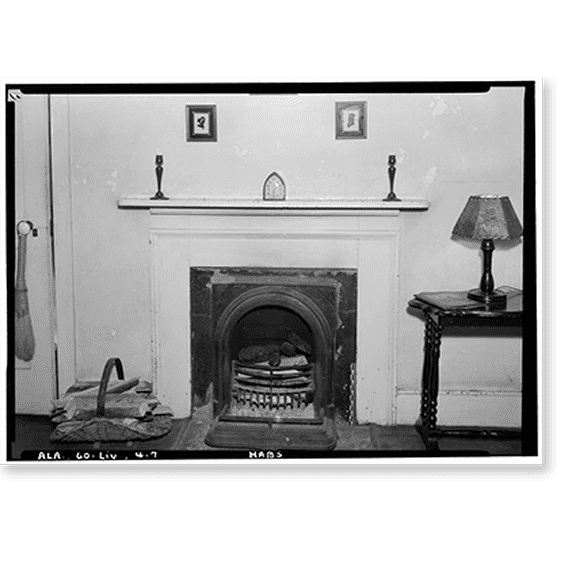 Historic Print, Lakewood, U.S. Highway 11 (Washington Street), Livingston, Sumter County, AL - 7, 16" x 20"