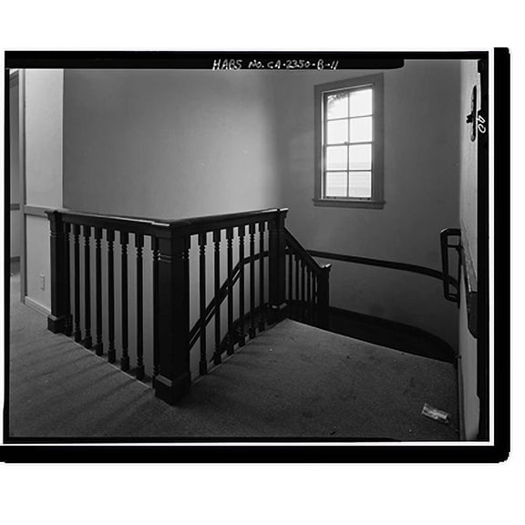 Historic Print, Lancaster County Center, Memorial Hall & Courthouse/Library, 4845 Cedar Avenue, Lancaster, Los Angeles County, CA - 11, 18" x 24"