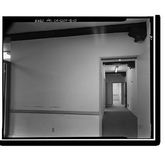 Historic Print, Lancaster County Center, Memorial Hall & Courthouse/Library, 4845 Cedar Avenue, Lancaster, Los Angeles County, CA - 13, 18" x 24"