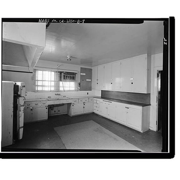 Historic Print, Lancaster County Center, Memorial Hall & Courthouse/Library, 4845 Cedar Avenue, Lancaster, Los Angeles County, CA - 9, 16" x 20"