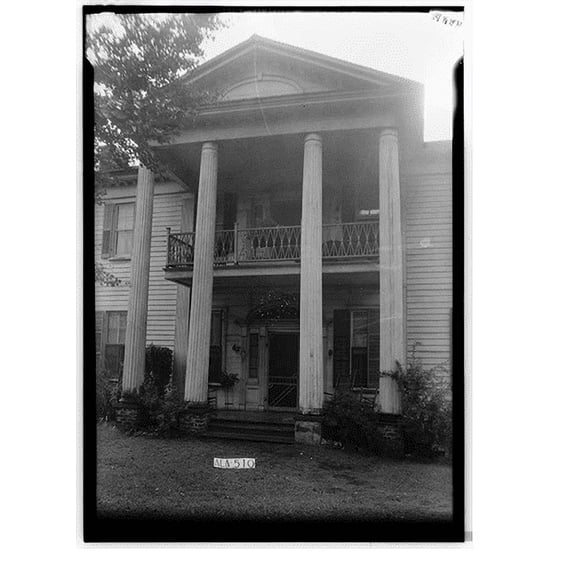 Historic Print, Lane House, 311 West Columbus Street, Dadeville, Tallapoosa County, AL - 11, 16" x 20"