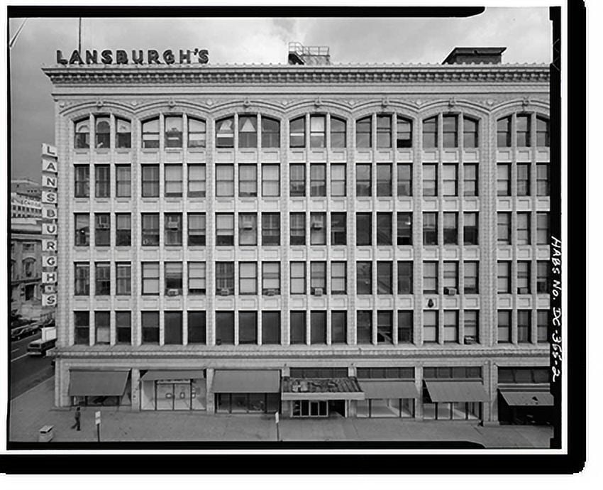 Historic Print, Lansburgh's Department Store, E & Eighth Streets