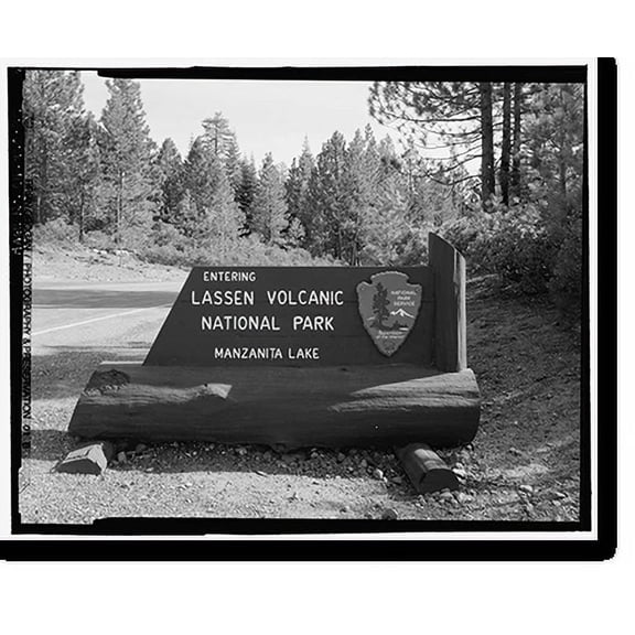Historic Print, Lassen Park Road, Mineral, Tehama County, CA - 27, 16" x 20"