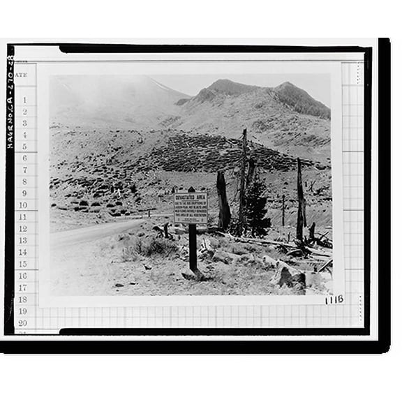 Historic Print, Lassen Park Road, Mineral, Tehama County, CA - 28, 16" x 20"