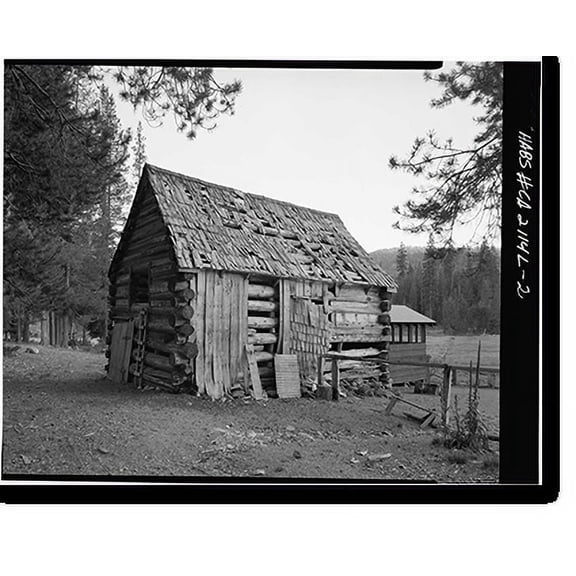 Historic Print, Lassen Volcanic National Park, Warner Valley Hay Barn, Mineral vicinity, Tehama County, CA - 2, 16" x 20"