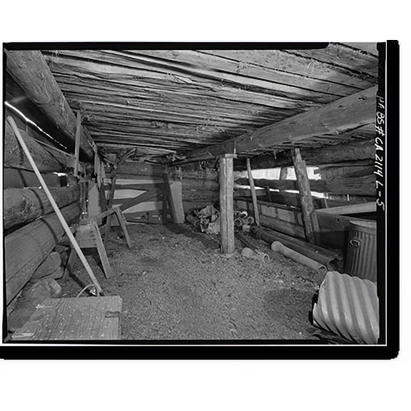 Historic Print, Lassen Volcanic National Park, Warner Valley Hay Barn, Mineral vicinity, Tehama County, CA - 5, 18" x 24"