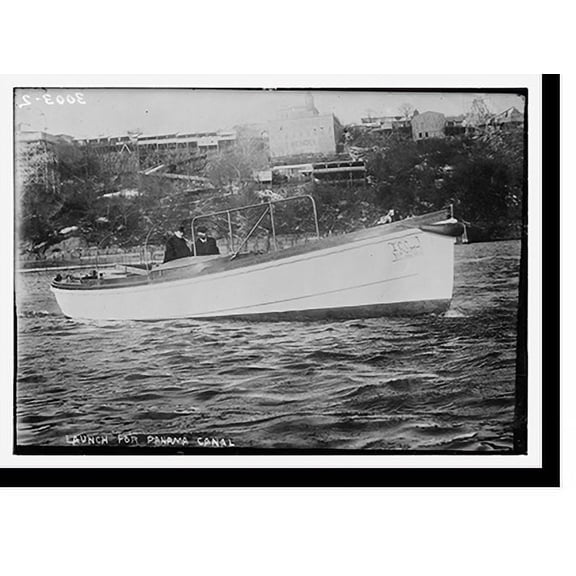 Historic Print, Launch for Panama Canal, 16" x 20"