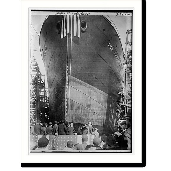 Historic Print, Launch of ANGELES, 16" x 20"