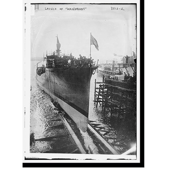 Historic Print, Launch of WAINWRIGHT, 16" x 20"