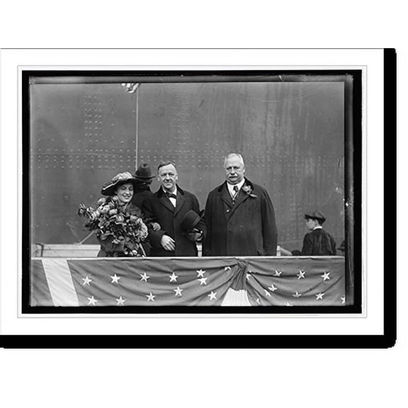 Historic Print, Launching the Mississippi, Newport News, Va. Jan. 25, 1917 - 2, 18" x 24"