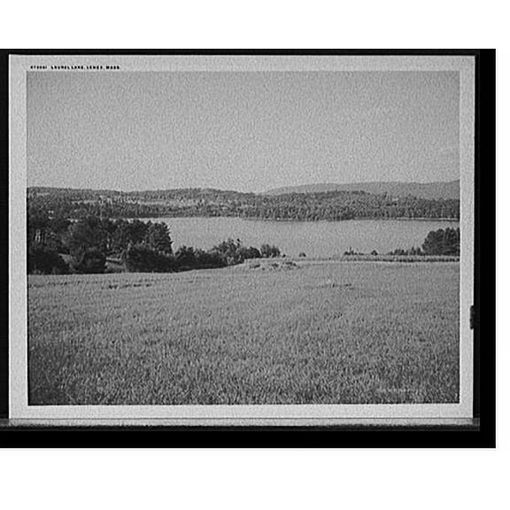 Historic Print, Laurel Lake, Lenox, Mass., 16" x 20"