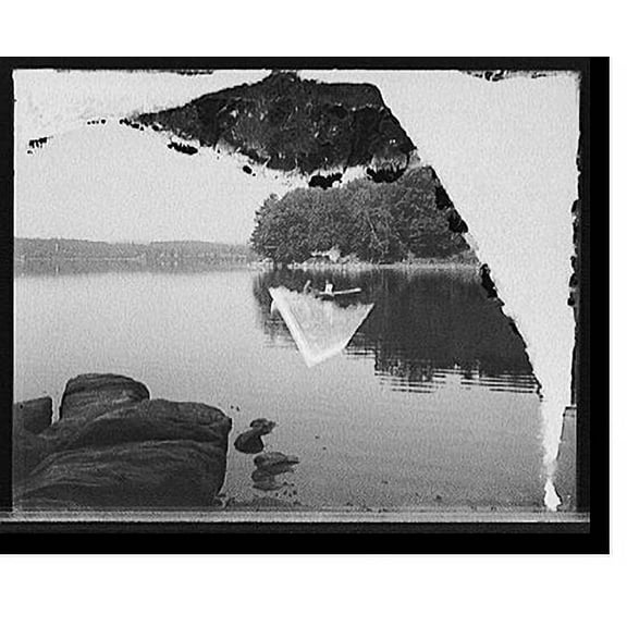 Historic Print, [Laurel Lake, Lenox, Mass.], 16" x 20"