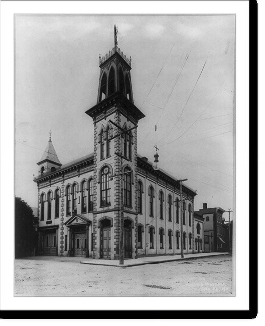 Historic Print, Laurel No. 1 York, Pa., fire department, 16" x 20