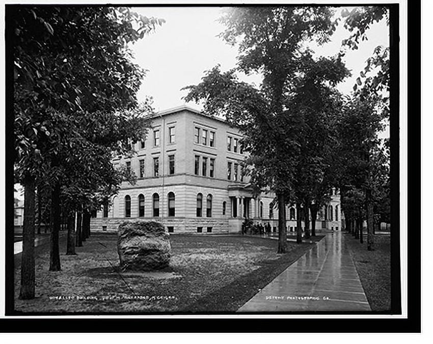 Historic Print, Law Building, U. of M., Ann Arbor, Michigan, 16" x 20