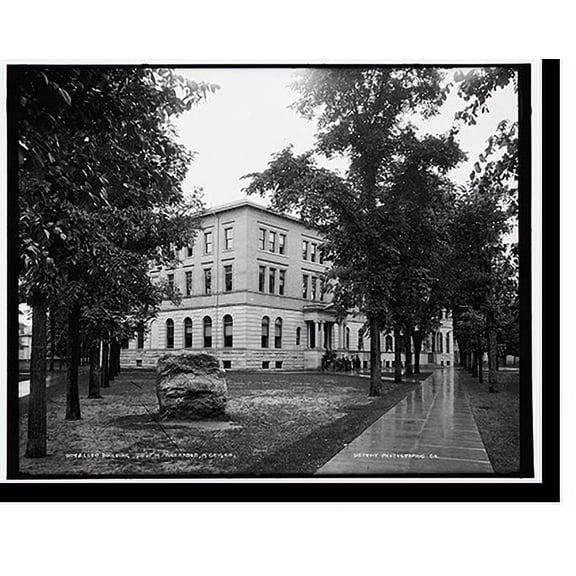 Historic Print, Law Building, U. of M., Ann Arbor, Michigan, 16" x 20"