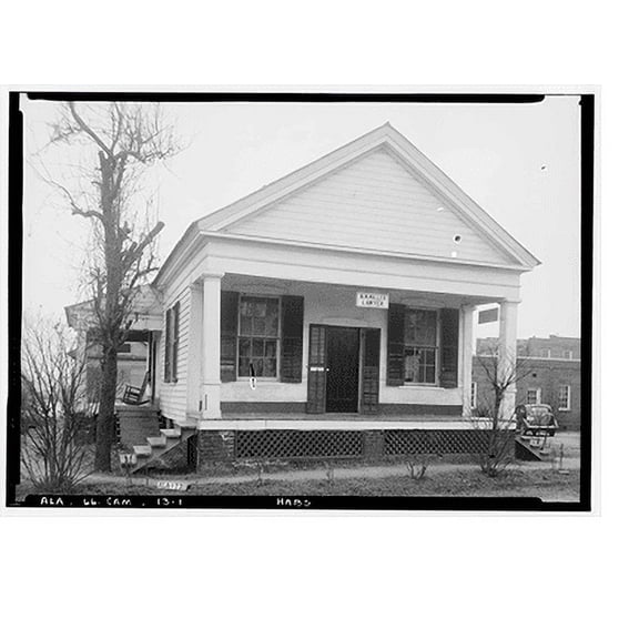 Historic Print, Law Office, Planters & Water Streets, Camden, Wilcox County, AL, 16" x 20"