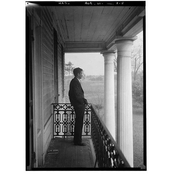 Historic Print, Lawler House, County Road 11, Talladega vicinity, Talladega County, AL - 5, 16" x 20"