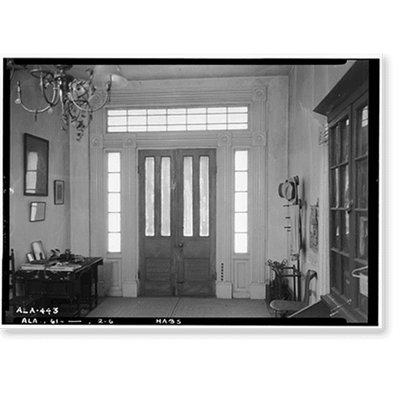 Historic Print, Lawler House, County Road 11, Talladega vicinity, Talladega County, AL - 6, 18" x 24"