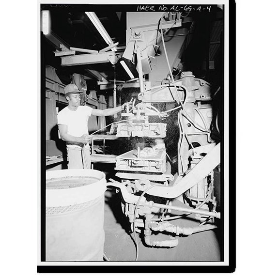 Historic Print, Lawler Machine & Foundry Company, Molding Area, 760 North Forty-fourth Street, Birmingham, Jefferson County, AL - 4, 18" x 24"