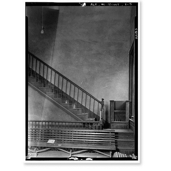 Historic Print, Lawrence County Courthouse, Courthouse Square bounded by Main Street, Lawrence, Moulton, Lawrence County, AL - 5, 16" x 20"