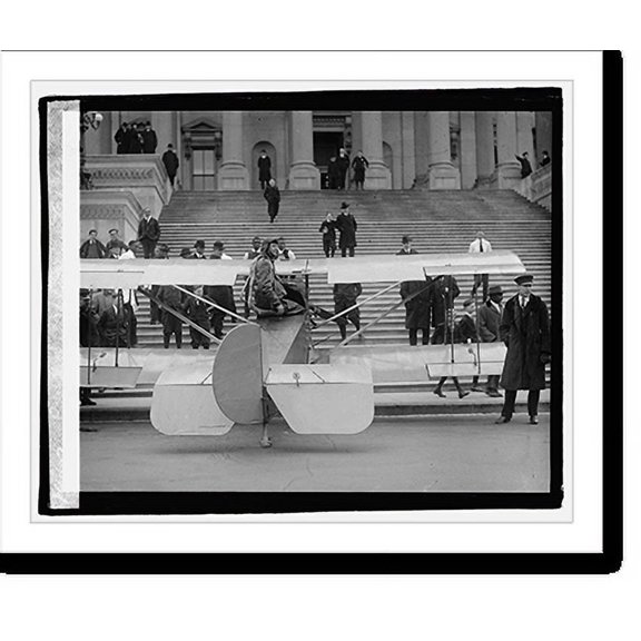 Historic Print, Lawrence Sperry at Capitol - 2, 18" x 24"