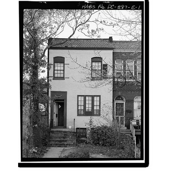 Historic Print, Le Droit Park, 316 U Street Northwest (House), Washington, District of Columbia, DC, 16" x 20"