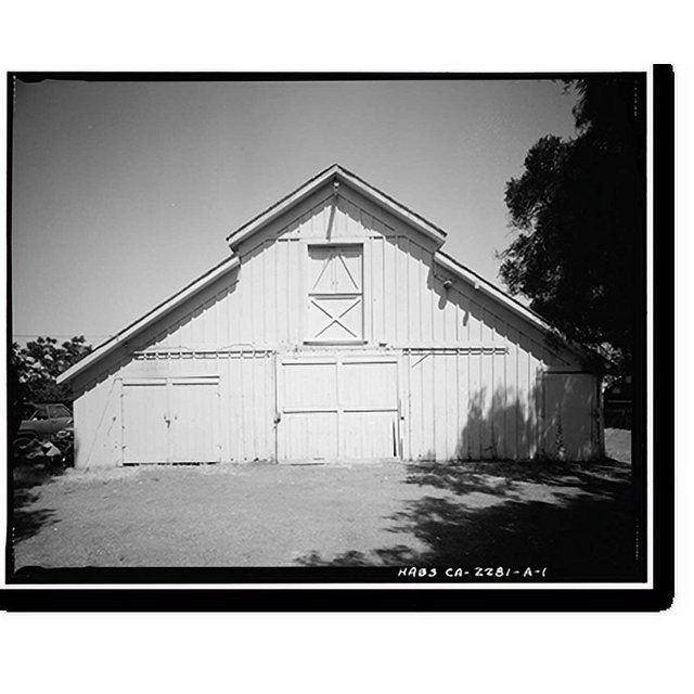 Historic Print, Le Fevre House, Barn, 1444 Moore, Campbell, Santa Clara