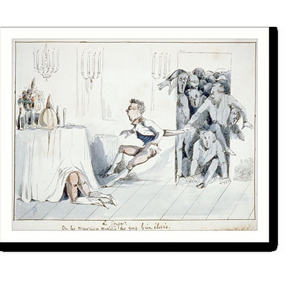 Historic Print, Le souper. Ou les mauvaises maniéres des gens bien élevés, 18" x 24"