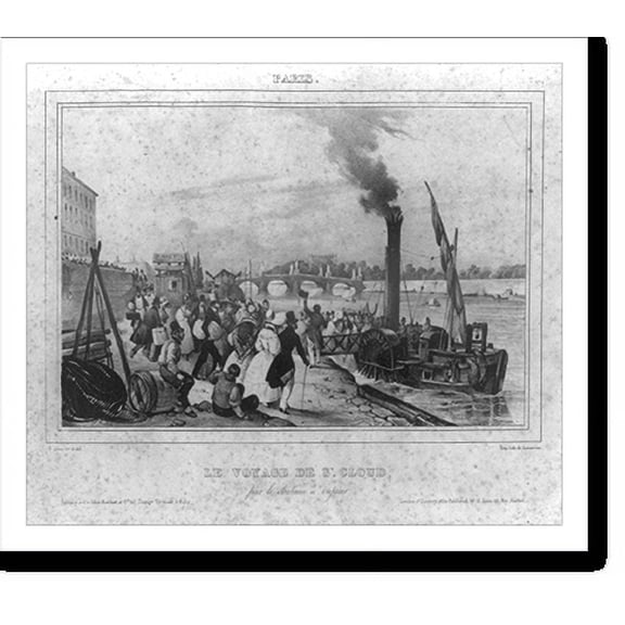 Historic Print, Le voyage de St. Cloud, 16" x 20"