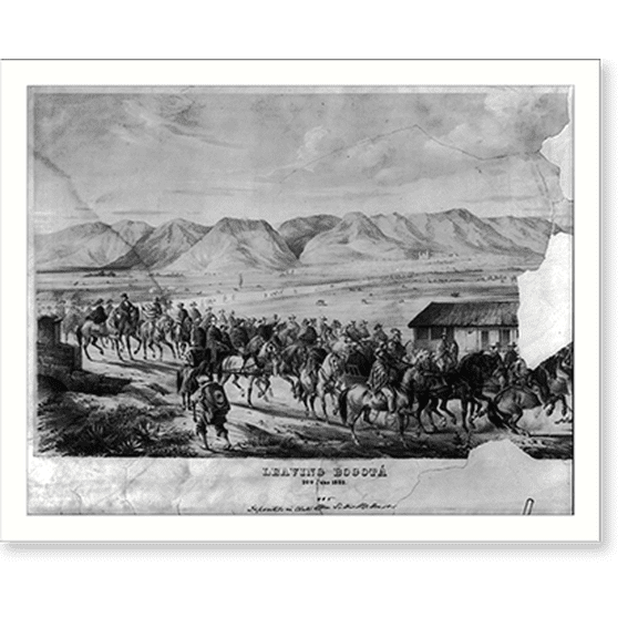 Historic Print, Leaving Bogota, 16" x 20"