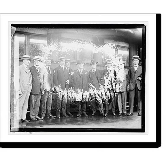 Historic Print, [Left to Right: Senators McCumber, Curtis, Calder, Lodge, Harding, Brahdegee, New, Cappe, 16" x 20"